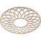 Ekena Millwork Cannes Wood Fretwork Pierced Ceiling Medallion, Alder, 36"OD x 12 1/4"ID x 1/4"T CMWP36X36X0250CNAL - alternate 4